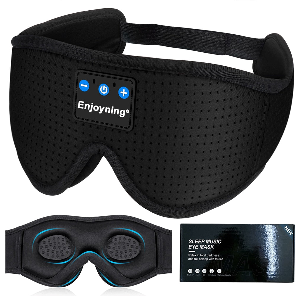 New 3D wireless music headphone sleep breathable smart eye mask