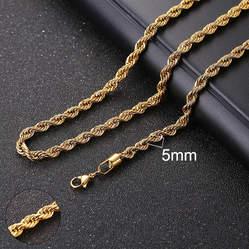 Vnox Cuban Chain Necklace for Men Women