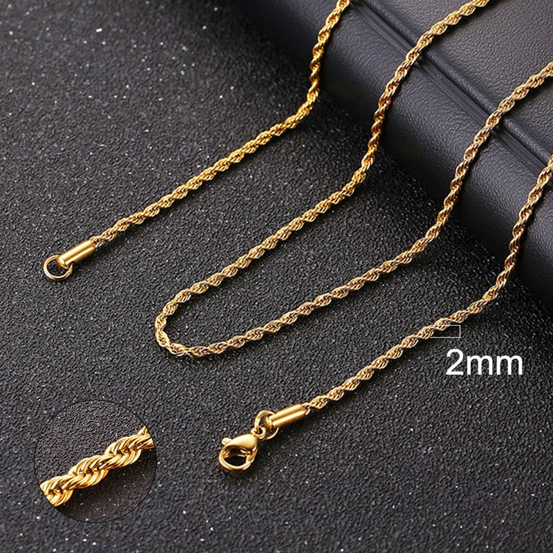 Vnox Cuban Chain Necklace for Men Women