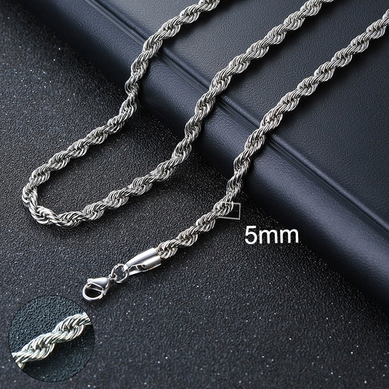 Vnox Cuban Chain Necklace for Men Women