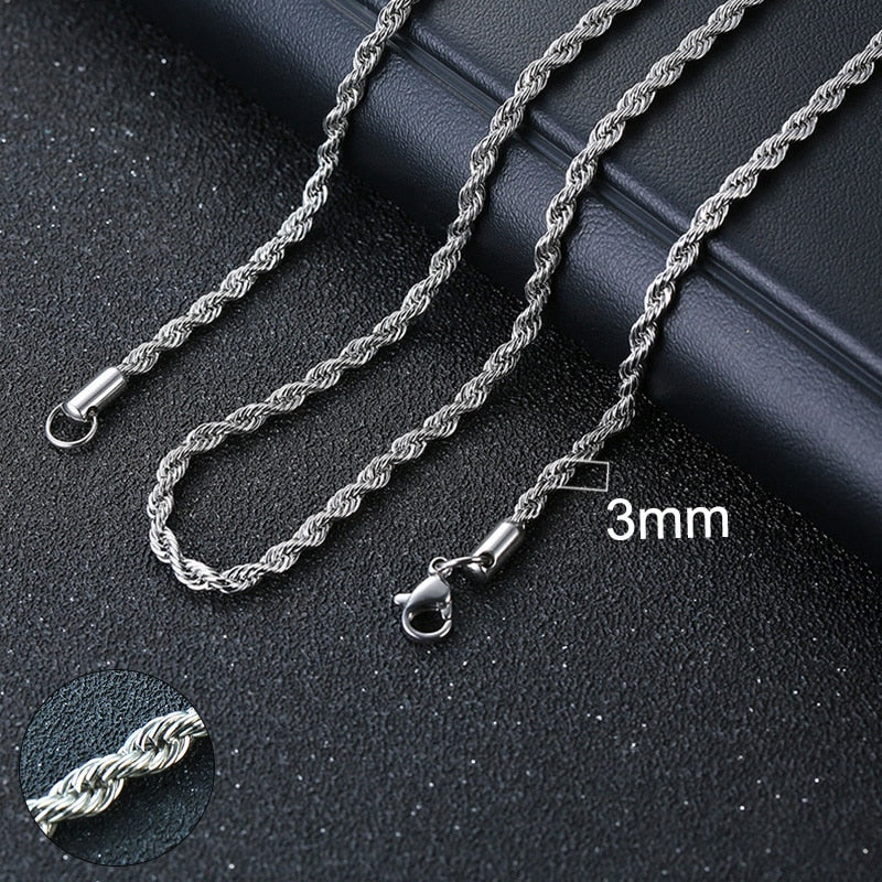 Vnox Cuban Chain Necklace for Men Women