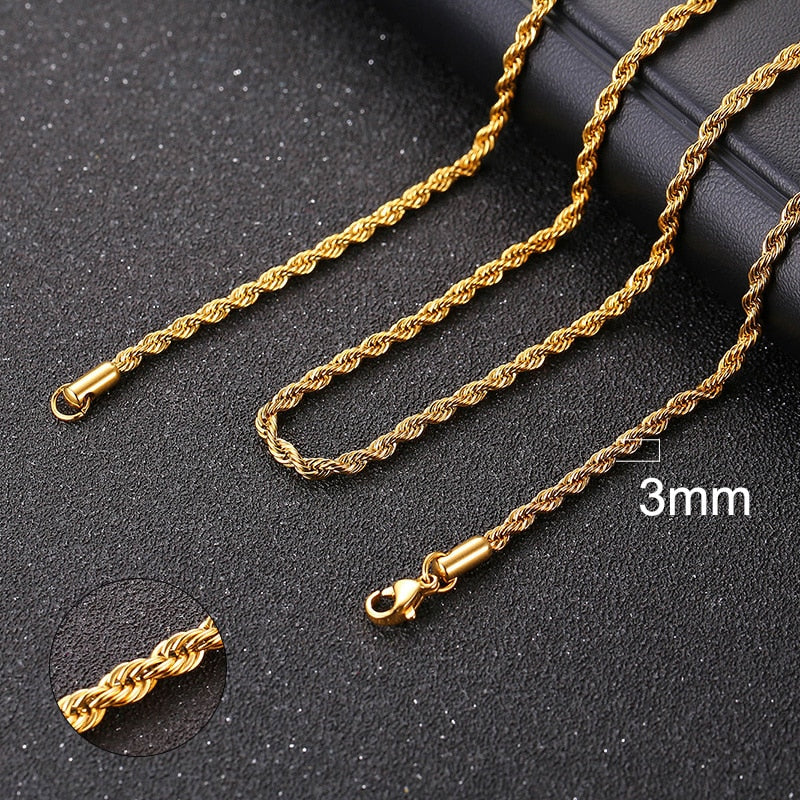 Vnox Cuban Chain Necklace for Men Women