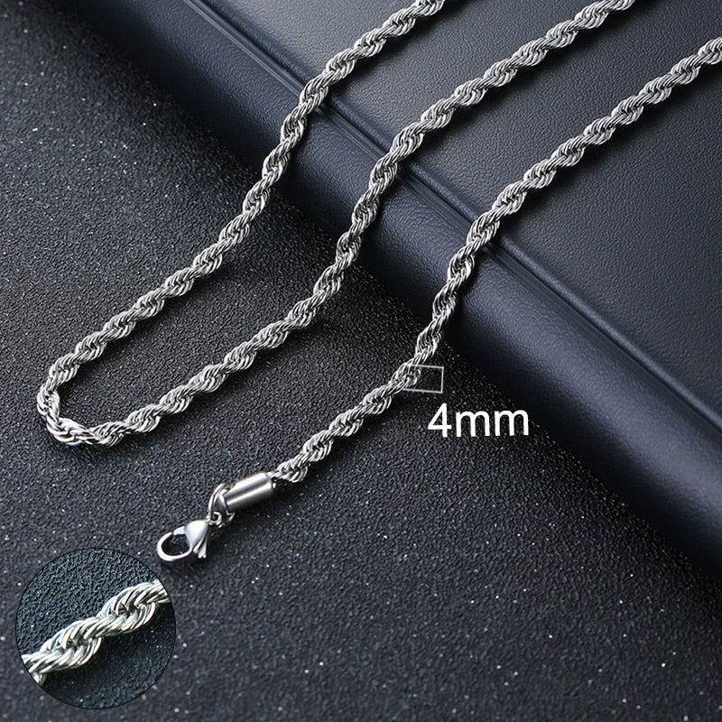 Vnox Cuban Chain Necklace for Men Women